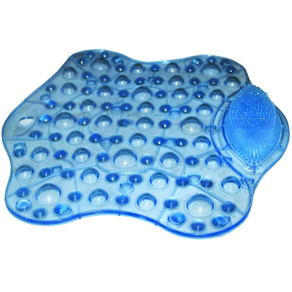 Non-Slip Rubber Shower Mat | Massage Effect | Blue