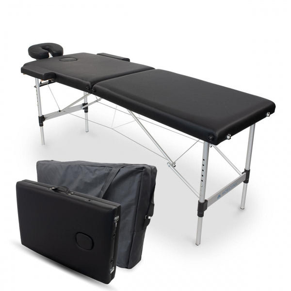 Foldable Massage Table | Aluminium | Leather Upholstery | 186x60 cm | Mobiclinic
