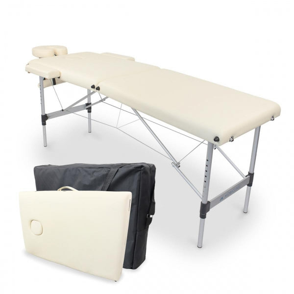 Foldable Massage Table | Aluminium | Leather Upholstery | 186x60 cm | Mobiclinic