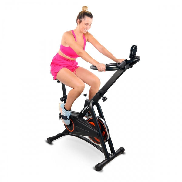 Exercise bike | Flywheel 10 kg | Adjustable | With wheels | LCD display | Max. 120kg | Makalu | Mobiclinic