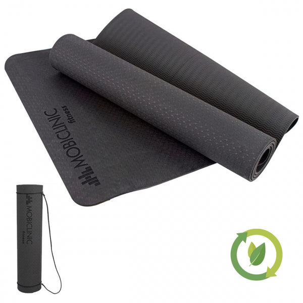 Mobiclinic | Yoga Mat | Anti-slip | Washable | Ecological | Includes Carrying Strap | 181x61x0.6 cm | Flexible | TPE