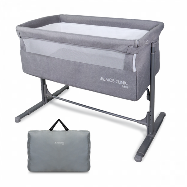 Co-sleeping crib | Adjustable height | Side opening | Up to 15 kg | Carrying bag | Easy assembly | Moon | Mobiclinic