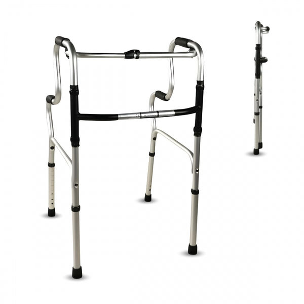 Walker without Wheels | Foldable | Height-Adjustable | Aluminium | Model: Pórtico | Mobiclinic