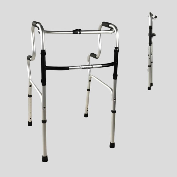 Walker without Wheels | Foldable | Height-Adjustable | Aluminium | Model: Pórtico | Mobiclinic