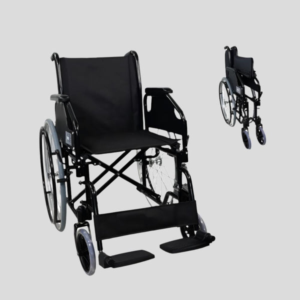 Mobiclinic, Catedral, Foldable Wheelchair, Steel, Orthopaedic, Light, Black