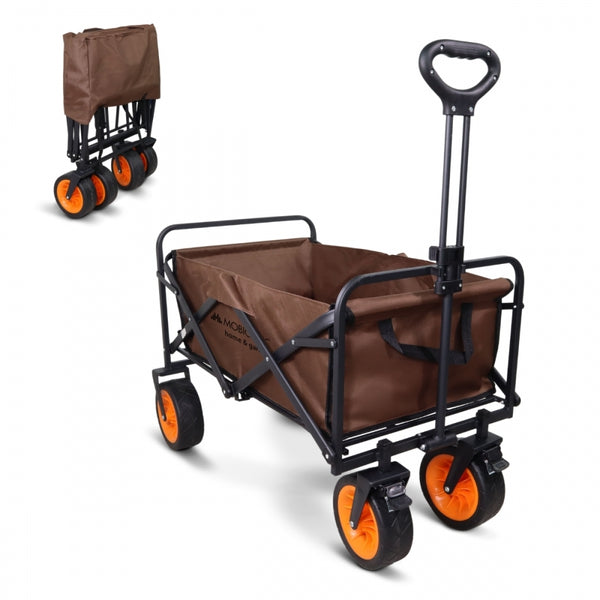 Beach garden transport cart | Adjustable handle |100L |94x56.5x77cm | Foldable | Wide 360º wheels | Duna Pro Plus | Mobiclinic