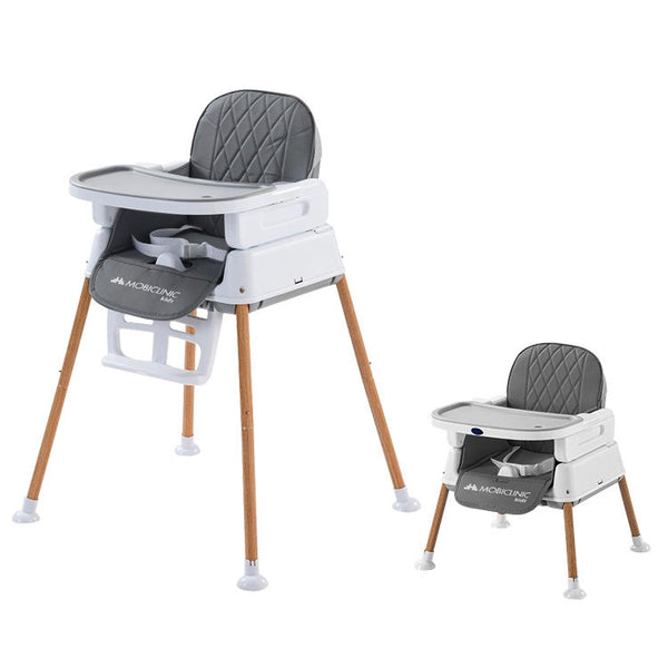 Baby highchair | Evolutionary | Foldable | 3 in 1 | Adjustable tray | Safety straps | Travel | Game | Kiara | Mobiclinic