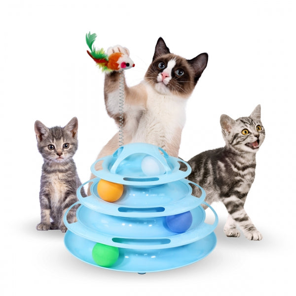 Interactive cat game | Sensory stimulation | Compact | Physical activity | Tower design | Catplay | Mobiclinic
