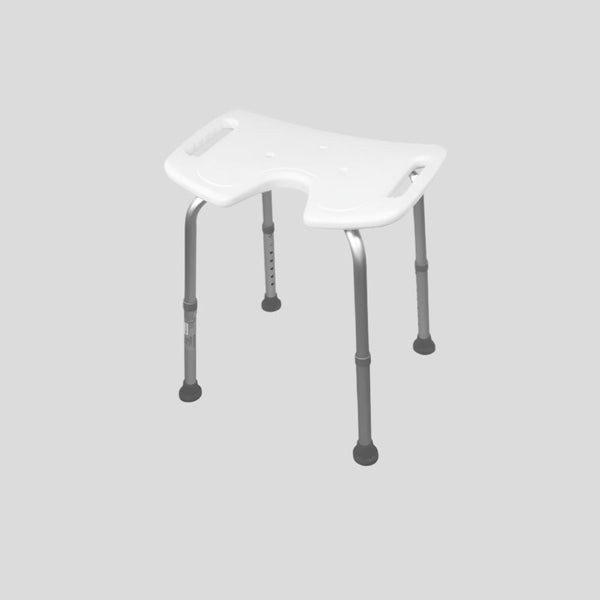 Bathroom stool | Adjustable height | U-shaped Seat | Non-slip mats | Bahía | Mobiclinic