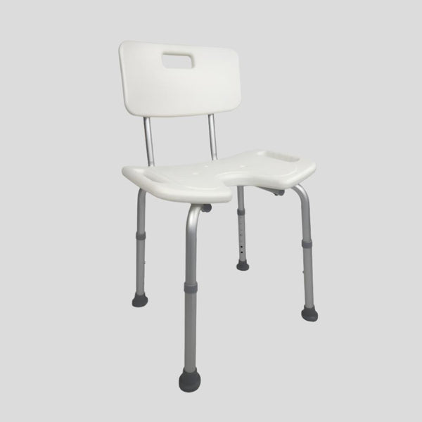 Shower Chair | Height Adjustable | With Backrest | U-Shaped Seat | Marisma | Mobiclinic