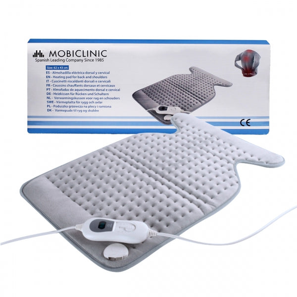 Dorsal and cervical heating pad |62x43cm |3 heat levels |Low consumption |Minimum expenditure| Automatic shutdown|Mobiclinic