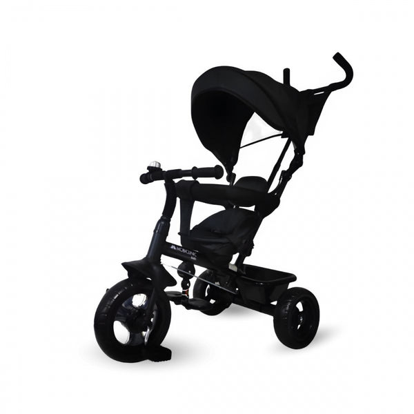 3 in 1 tricycle| Evolutive| Adjustable| Max 25 kg|18 months to 5 years| Lightweight| LULU Black|Mobiclinic