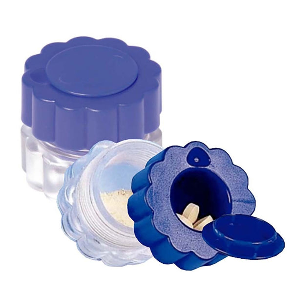 Tablet Crusher | Container | Blue and Transparent |