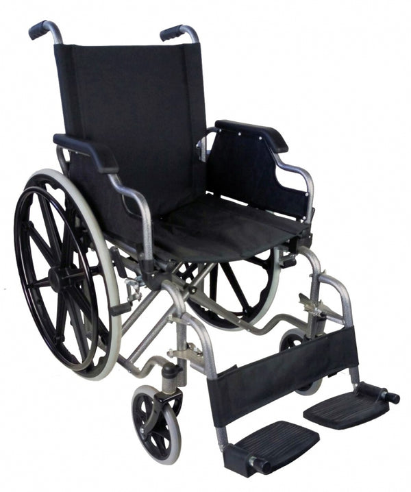 Mobiclinic, Foldable Wheelchair, Large Wheels, Orthopaedic, Foldable Armrests, Seat: 43 centimetres, Black, Giralda