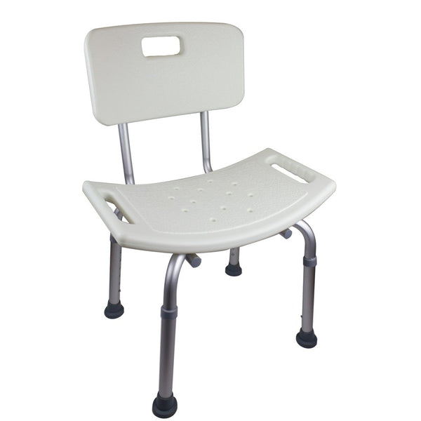 Mobiclinic Bath Chair Olivo, Height-Adjustable, Aluminium, Backrest