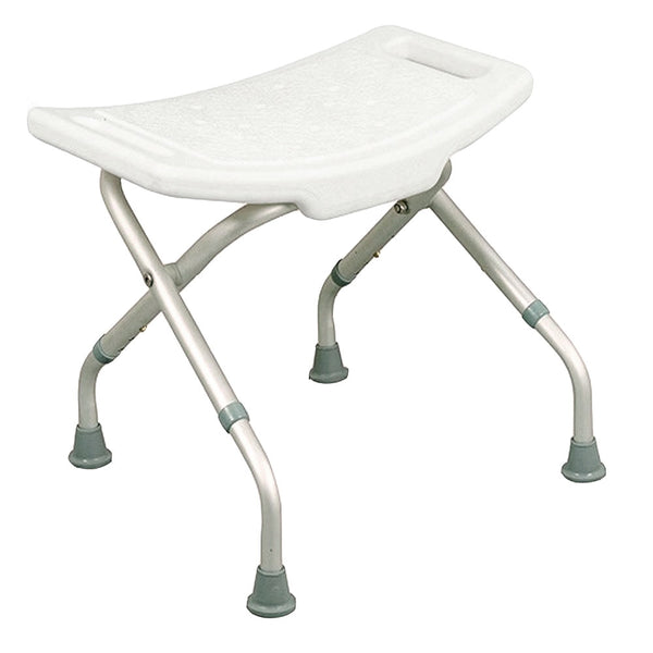 Bath Stool | Foldable and Height-Adjustable | Safe and Stable | Aluminium | Model: Delta