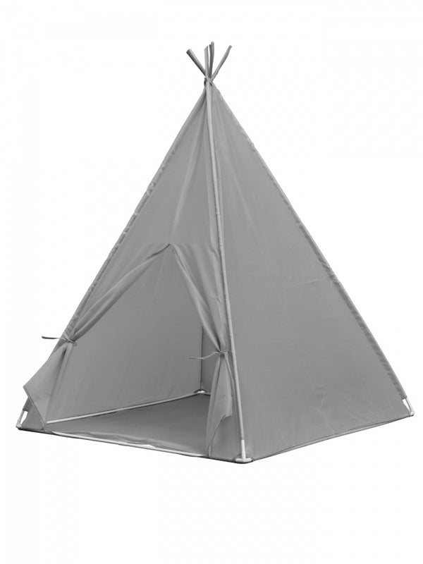 Children's teepee play tent | Foldable | Grey | Hindu | Mobiclinic