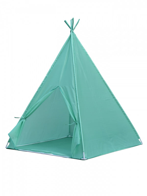 Children's teepee play tent | Foldable | Aqua green | Hindu | Mobiclinic