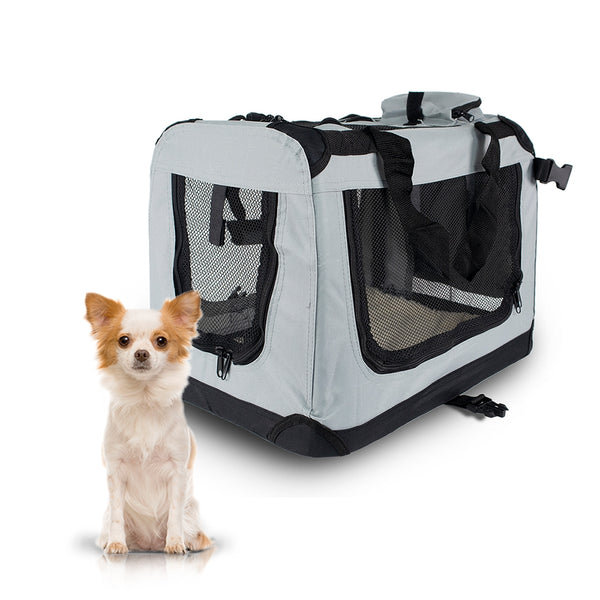 Pet carrier | Various sizes | Different weights | Foldable | Gray | Balú | Mobiclinic