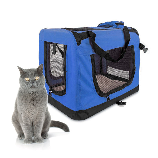 Pet carrier | Various sizes | Different weights | Foldable | Blue | Balú | Mobiclinic