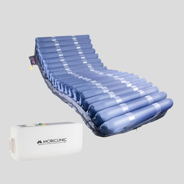 Anti-decubitus Air Mattress with | With Compressor | TPU Nylon | Various Widths | 20 Cells | Blue | Mobi 4 | Mobiclinic