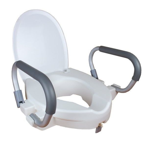 Toilet lift | Height 10 cm | Folding lid and armrests | Model Alcalá | Mobiclinic