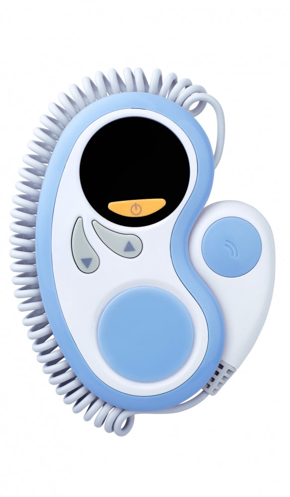 Fetal heartbeat detector | Fetal Doppler | From 16 weeks | Transportable | Blue | Light | With speaker | Mobiclinic