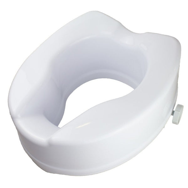 Toilet Seat Lift| without Lid | Height: 14 cm | White | Model: Titán | Mobiclinic