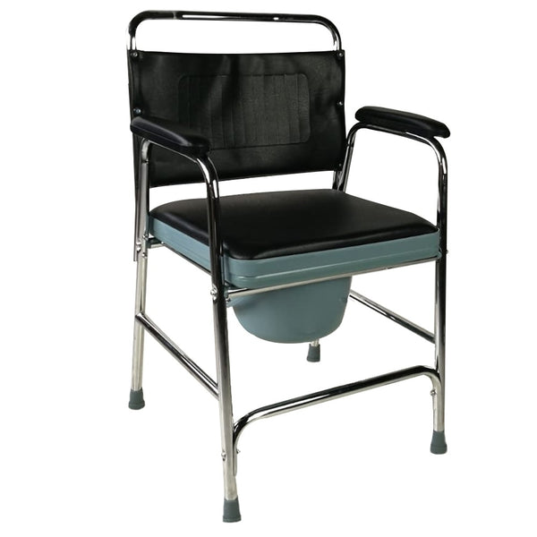 Bathroom Chair | With Lid | Armrests | Anti-Slip Rubber Tips | Velero | Mobiclinic