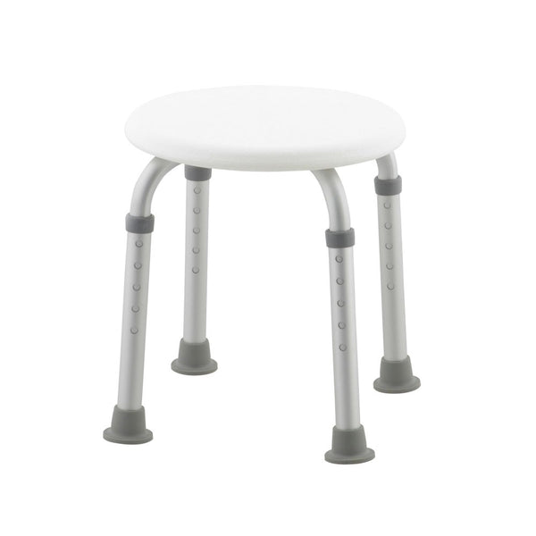 Shower perching stool | Height adjustable | Supplied with padded armrests | Maximum weight: 135 kg | Faro | Mobiclinic
